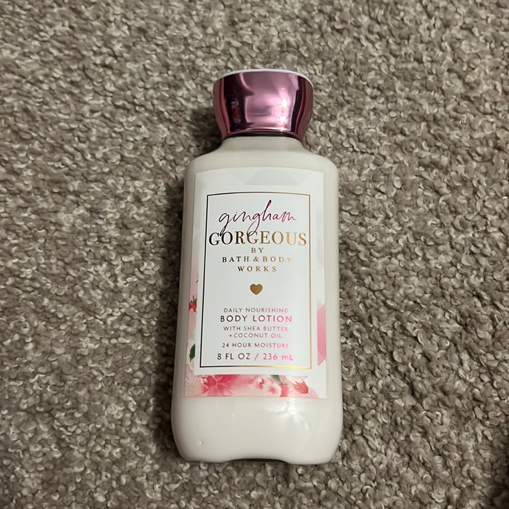 A lotion that was never used